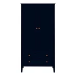Manhattan Comfort Crown 2-DRAWER Wood Full Wardrobe Armoire In Midnight Blue. Fixed Price $811.00.