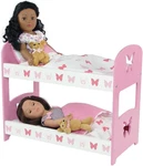 Emily Rose 18 Inch Doll Double Bunk Bed Butterfly Collection Wooden Furniture. Fixed Price $64.83.