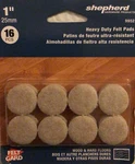 Felt Furniture Pads Shepherd Hardware 9952 Beige Round Self Adhesive . 32 Pcs. Fixed Price $9.99.