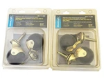 Mintcraft #171-8600 Lot Of 4 Bright Brass Stem Swivel Hooded Ball Casters New. Fixed Price $12.50.