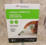 Tombow Mono Hybrid Style Correction Tape 10 Pack 1/6" X 32.8' Instant. Fixed Price $17.95.