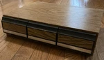 Vtg 70'S 80'S Cassette Tape Storage Case 42 Holder Faux Wood Finish 3 Drawer. Fixed Price $29.99.