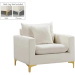 Meridian Furniture Naomi Cream Velvet Chair. Fixed Price $489.99.