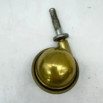 Shepherd Brass Finish Ball Caster Furniture Replacement Stem Mount Approx 2". Fixed Price $7.22.