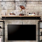 Furniture Of America Cyprinus Industrial Metal Tv Bridge Antique Black. Fixed Price $217.42.