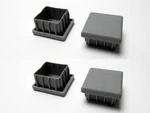 Ikea Galant Desk Frame End Caps (4 Pcs) Gray Color Mint Condition. Fixed Price $14.95.