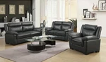 Coaster 506591-S3 Arabella Piece Sofa Set Loveseat Chair Gray Faux Leather. Fixed Price $1399.99.