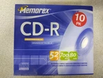 Memorex Cd-r 700MB 80 Minute 52X Multi-speed 10-PACK Compact Discs Sealed New. Fixed Price $13.95.