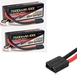 Soft Packs 2X Vant 3S 11.1V 7600MAH 100C Lipo Battery Fits Traxxas Plug Slash. Fixed Price $119.99.