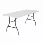 Cosco 6 Foot Premium Folding Table, White Speckle. Fixed Price $45.00.