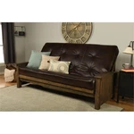 Pemberly Modern Queen-size Wood Futon With Java Brown Mattress. Fixed Price $973.61.