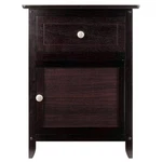 Winsome Accent Table Espresso Finish Compact Nightstand Drawer Shelf Storage. Fixed Price $78.51.