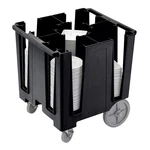 Cambro DCS950110 Versa Black 4 Column Dish Caddies Cart With Cover. Fixed Price $896.05.