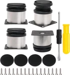Furniture Cabinet Metal Legs Adjustable Stainless Steel Kitchen Feet Round Black. Fixed Price $35.17.