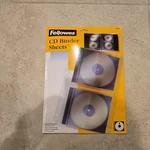 Fellowes Cd Dvd Protective 3 Ring Binder Sleeves Holds 20 Discs / 10 Sheets. Fixed Price $19.99.
