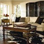 Thomasville Furniture Ernest Hemingway Basque Living Room Tables (2). Fixed Price $3299.00.