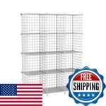 Attdetjl 12-CUBE Storage Organizer, Metal Wire Shelving Unit, 11.8" X. Fixed Price $62.10.