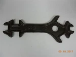 Old Primitive 6 Way All-in-one Steel Wrench (2408). Fixed Price $8.50.