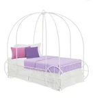 Dhp Metal Twin Carriage Bed White. Fixed Price $275.00.