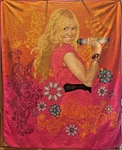 Hannah Montana Plush Throw Blanket Disney Channel 50X60 Fleece Pink Orange 2010. Fixed Price $38.99.