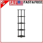 5 Tier Corner Display Rack Multipurpose Shelving Unit, 1-PACK,ESPRESSO/BLACK New. Fixed Price $48.99.