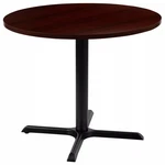 Flash Furniture 36" Round Wood Top Conference Table In Mahogany. Fixed Price $171.00.