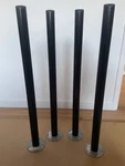 Lot Of 4 Ikea Adils Table Desk Leg 27 1/2" X 5/8" Black. Fixed Price $18.00.