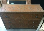Thomasville Furniture Eh Cassara Leather Custom Accent Chest. Fixed Price $3499.00.