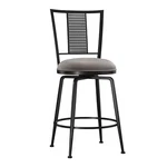 Hillsdale, Queensridge Metal Swivel Counter Height Stool, Black. Fixed Price $64.55.