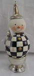 Mackenzie Childs Vintage Silver Snowman Figurine W/box 35509-0233. Fixed Price $115.00.