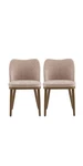 Christopher Knight Home Set Of 2 Isaac Fabric Upholstered Dining Chairs Apricot. Fixed Price $132.59.