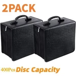 2 Pack 400 Capacity Dvd Binder Case Cd Wallets Storage Organizer Holder Booklet.. Fixed Price $27.99.