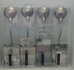 Ikea (set Of 4) Format Portable Cabinet Light Silver Finish 501.495.98 No Cords. Fixed Price $59.50.