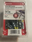 The Hillman Group 41330 Short Drive Wall Anchors, 1/8-INCH. Fixed Price $7.30.