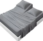 Split Top King Sheet Set For Adjustable Bed 4 Piece Deep Pocket. Fixed Price $43.99.