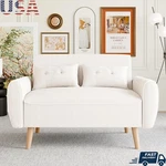 Comfortable Loveseat Sofa Easy Assembly Tufted Back Modern Design Living Room Us. Fixed Price $199.70.