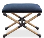 Uttermost Firth Small Navy Fabric Bench - 23598. Fixed Price $350.00.