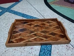 Tray Shape Wood Thuya Burl, Handmade Morocco Best Gift Woman. Fixed Price $120.00.