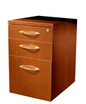 Mayline Aberdeen 26" Deep 3 Drawer Desk File Pedestal Cherry APBF26LCR. Fixed Price $350.00.