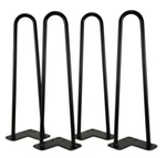 Wen TL16B 16-INCH Mid-century Modern Satin Black Hairpin Table Legs (4-PACK). Fixed Price $29.92.