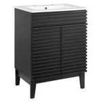 Modway Furniture Render Bathroom Vanity In Black/white -EEI-3860-BLK-WHI. Fixed Price $369.99.