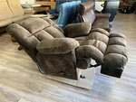 Catnapper Cloud 12 Manual Lay Flat Chaise Rocker Recliner - Chocolate Fabric. Fixed Price $899.00.