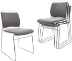 4 Pack Stacking Chairs, 1102LB Capacity, Modern Gray For Home & Office Use. Fixed Price $398.99.