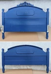 Vintage Antique Mahogany Wooden Full Sz Bed Frame Foot Headboard. Fixed Price $299.99.