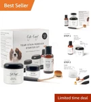 Effective Dog Tear Stain Remover Solution & Applicator Set - Safe Natural Care. Fixed Price $53.06.