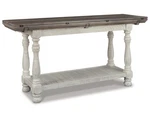 Signature Design By Ashley Havalance Flip Top Console Table In Gray And White. Fixed Price $521.99.