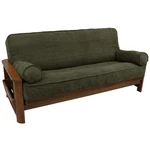 Blazing Needles Solid Microsuede Double Corded 8 9 Futon Cover Set 2 Bolster. Fixed Price $118.09.