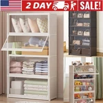 Display Cabinet Storage 7-TIER Shelves Clear Bookcase Stand Rack With Lid White. Fixed Price $37.89.
