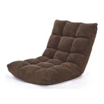 Pemberly Row Coral Velvet Adjustable 14-POSITION Floor Chair In Coffee. Fixed Price $86.65.