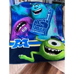 Disney Pixar Monsters University Plush Throw Blanket Mike Sulley Art Blue Fleece. Fixed Price $18.00.